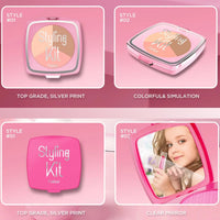 HKM-754579 Kids' Pink Pretend Play Makeup Kit - Beauty Fashion Cosmetic Set for Ages 2-9
