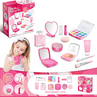 HKM-754579 Kids' Pink Pretend Play Makeup Kit - Beauty Fashion Cosmetic Set for Ages 2-9