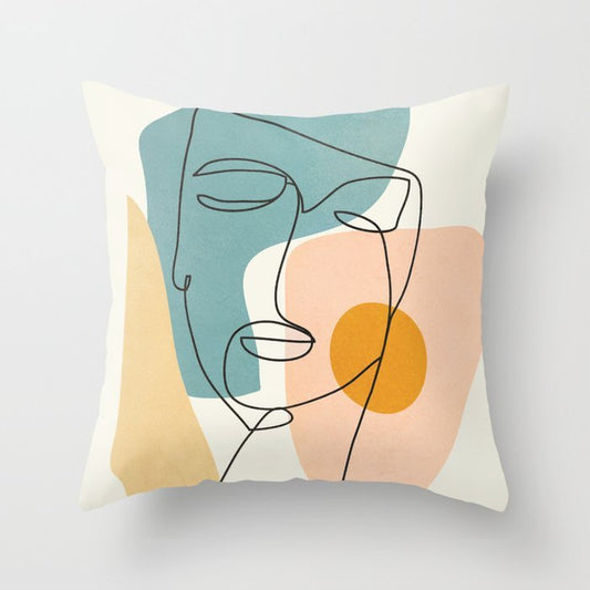 HKM-754579 Nordic Plush Pillowcases for Living Room Sofa Decoration - Various Colors and Sizes Available