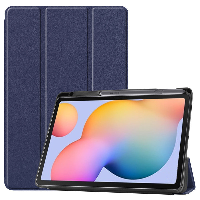 HKM-754707 S6 Lite 10.4 Three-Fold Leather Case with Pen Slot - Multiple Colors Available