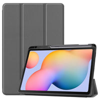 HKM-754707 S6 Lite 10.4 Three-Fold Leather Case with Pen Slot - Multiple Colors Available