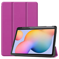 HKM-754707 S6 Lite 10.4 Three-Fold Leather Case with Pen Slot - Multiple Colors Available