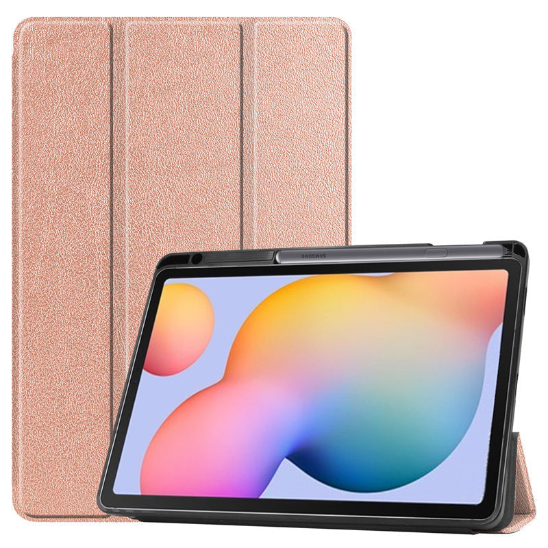 HKM-754707 S6 Lite 10.4 Three-Fold Leather Case with Pen Slot - Multiple Colors Available