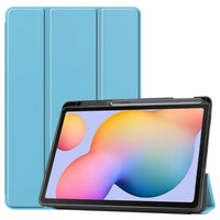 HKM-754707 S6 Lite 10.4 Three-Fold Leather Case with Pen Slot - Multiple Colors Available
