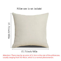 HKM-754771 Dandelion Print Linen Pillow Cover, 45x45cm Modern Decorative Cushion for Sofa and Bedroom