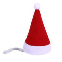 HKM-754771 Multicolor Pet Christmas Hat with Stripes and Plaid Patterns
