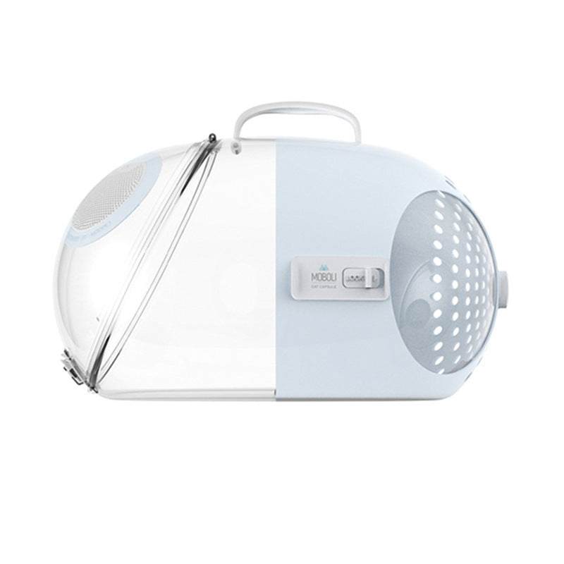 HKM-754771 Transparent Portable Cat Capsule Bag for Small Pets Up to 10kg