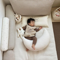HKM-754899 U-Shape Nursing Pillow for Babies – Anti-Mite Cotton Cushion in Various Colors