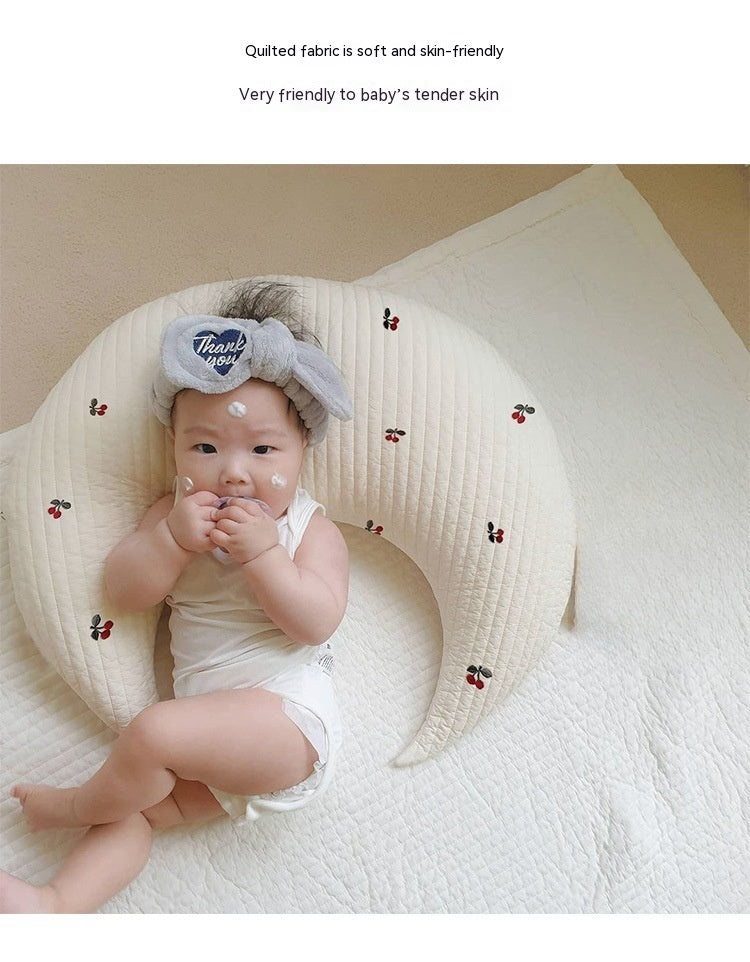 HKM-754899 U-Shape Nursing Pillow for Babies – Anti-Mite Cotton Cushion in Various Colors