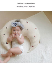HKM-754899 U-Shape Nursing Pillow for Babies – Anti-Mite Cotton Cushion in Various Colors