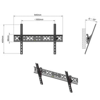HKM-754963 Wall Mount TV Stand for 32-70" Displays, Load Capacity 50kg, Adjustable Tilt & Space-Saving Design
