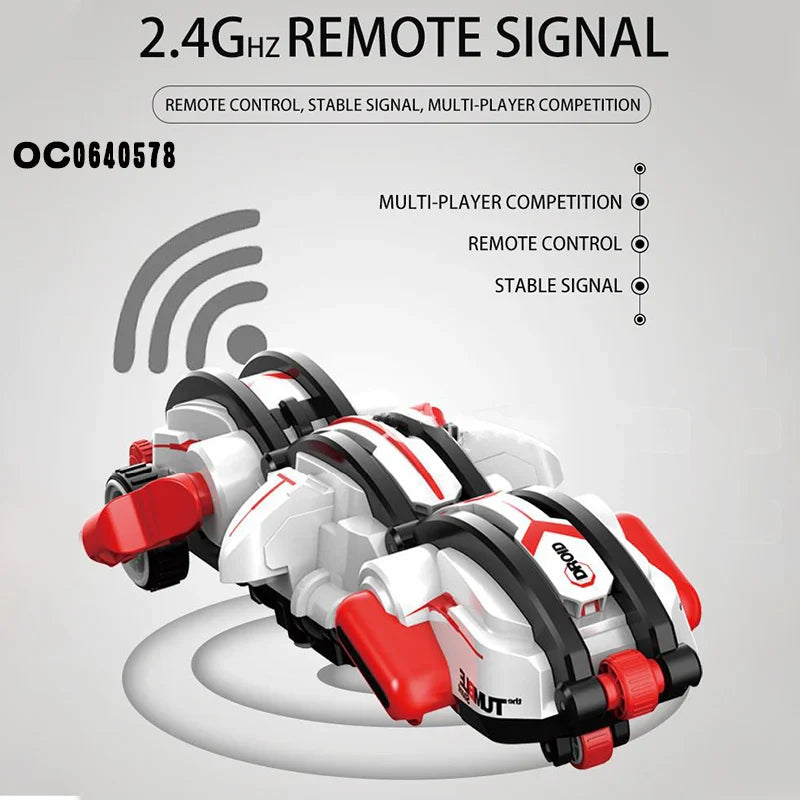 HKM-755027 360 Tumbling Deformation Remote Control Stunt Car - Electric RC Vehicle for Indoor and Outdoor Fun