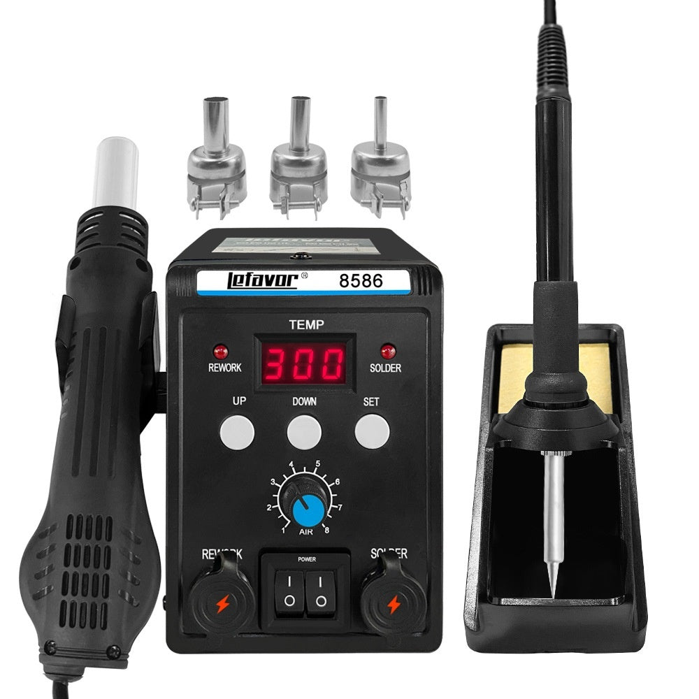 HKM-755155 Digital Temperature Control Hot Air Tool Welding Station - Adjustable for Precision Repair