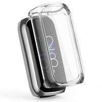 HKM-755283 Soft TPU Electroplating Watch Case for Fitbit Luxe - All-Inclusive Screen Protection