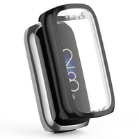HKM-755283 Soft TPU Electroplating Watch Case for Fitbit Luxe - All-Inclusive Screen Protection