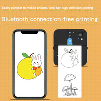 HKM-755347 Kids Instant Thermal Photo Print Digital Camera with Recording Function for Ages 6+