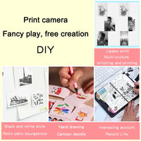 HKM-755347 Kids Instant Thermal Photo Print Digital Camera with Recording Function for Ages 6+