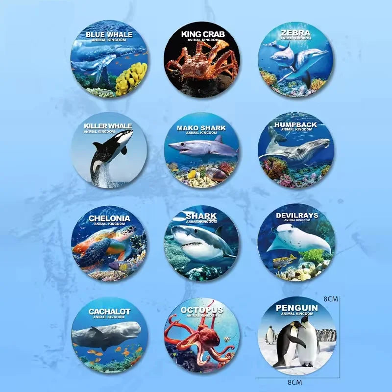 HKM-755411 Assorted Mini Plastic Ocean Animals Figures - 36Pcs Sea Creatures Toy Set for Ages 4 and Up