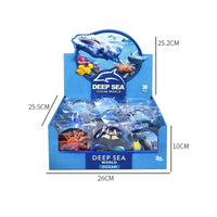 HKM-755411 Assorted Mini Plastic Ocean Animals Figures - 36Pcs Sea Creatures Toy Set for Ages 4 and Up