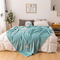 HKM-755539 Cozy Single Layer Milk Fleece Blanket - 200cm x 230cm, Soft Polyester Fiber