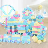 HKM-755603 Creative DIY Building Blocks Set for Children's Education - 520 Large Particles Puzzle Model
