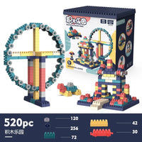HKM-755603 Creative DIY Building Blocks Set for Children's Education - 520 Large Particles Puzzle Model