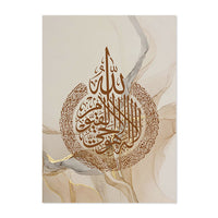 HKM-755603 Gold Marble Abstract Canvas Wall Art for Modern Home Decor