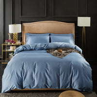HKM-755603 Pure Color Long-Staple Cotton Quilt Cover – All-Season Comfort, Reactive Dyeing Process