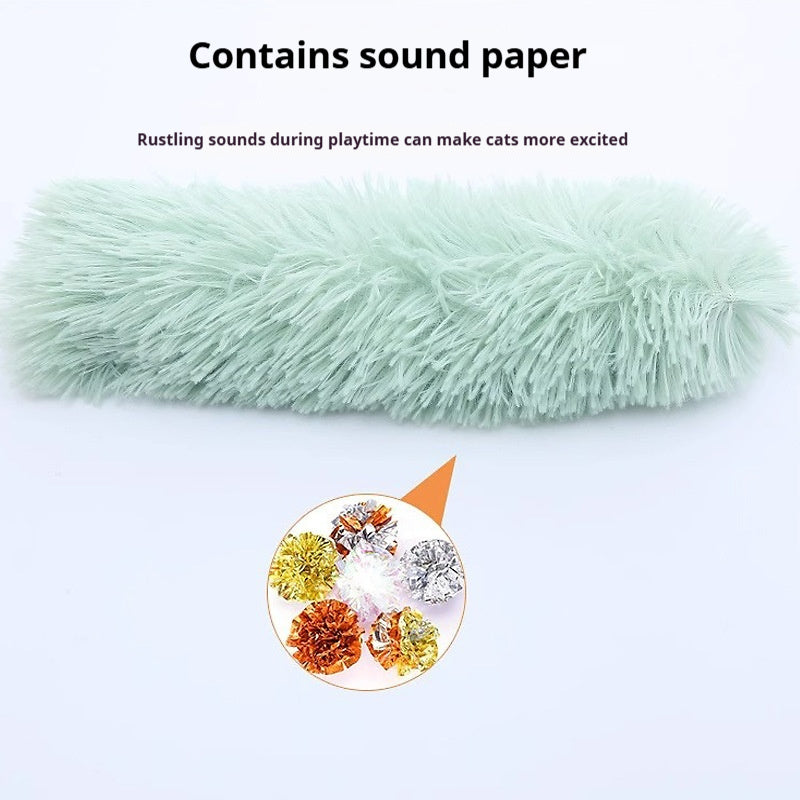 HKM-755923 Colorful Stripe Plush Pet Pillow – Soft Cotton & Plush Material for Cozy Comfort