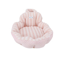 HKM-756051 Personalized Big Eyes Round Pet Nest Sofa in Pink, Blue, and Yellow, Available in 48cm and 60cm Sizes