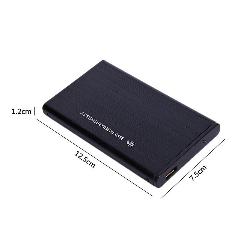 HKM-756115 2.5 Inch USB 3.0 HDD/SSD Aluminum Case with 6 Gbps Speed, Plug and Play, Supports 2TB SATA Drives