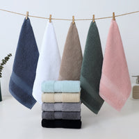 HKM-756179 Soft and Absorbent Pure Cotton Hand Towels in Various Colors and Sizes
