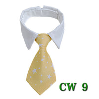 HKM-756435 Pet Tie Neck Scarf with Striped Design and Bow Knot - Available in S and L Sizes