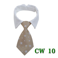 HKM-756435 Pet Tie Neck Scarf with Striped Design and Bow Knot - Available in S and L Sizes
