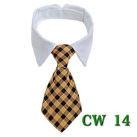 HKM-756435 Pet Tie Neck Scarf with Striped Design and Bow Knot - Available in S and L Sizes
