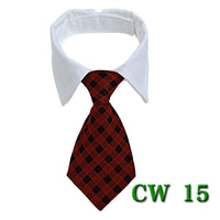 HKM-756435 Pet Tie Neck Scarf with Striped Design and Bow Knot - Available in S and L Sizes