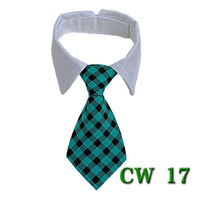 HKM-756435 Pet Tie Neck Scarf with Striped Design and Bow Knot - Available in S and L Sizes