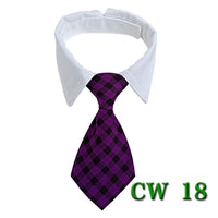 HKM-756435 Pet Tie Neck Scarf with Striped Design and Bow Knot - Available in S and L Sizes