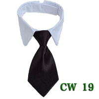 HKM-756435 Pet Tie Neck Scarf with Striped Design and Bow Knot - Available in S and L Sizes