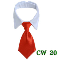 HKM-756435 Pet Tie Neck Scarf with Striped Design and Bow Knot - Available in S and L Sizes