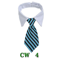 HKM-756435 Pet Tie Neck Scarf with Striped Design and Bow Knot - Available in S and L Sizes