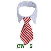 HKM-756435 Pet Tie Neck Scarf with Striped Design and Bow Knot - Available in S and L Sizes