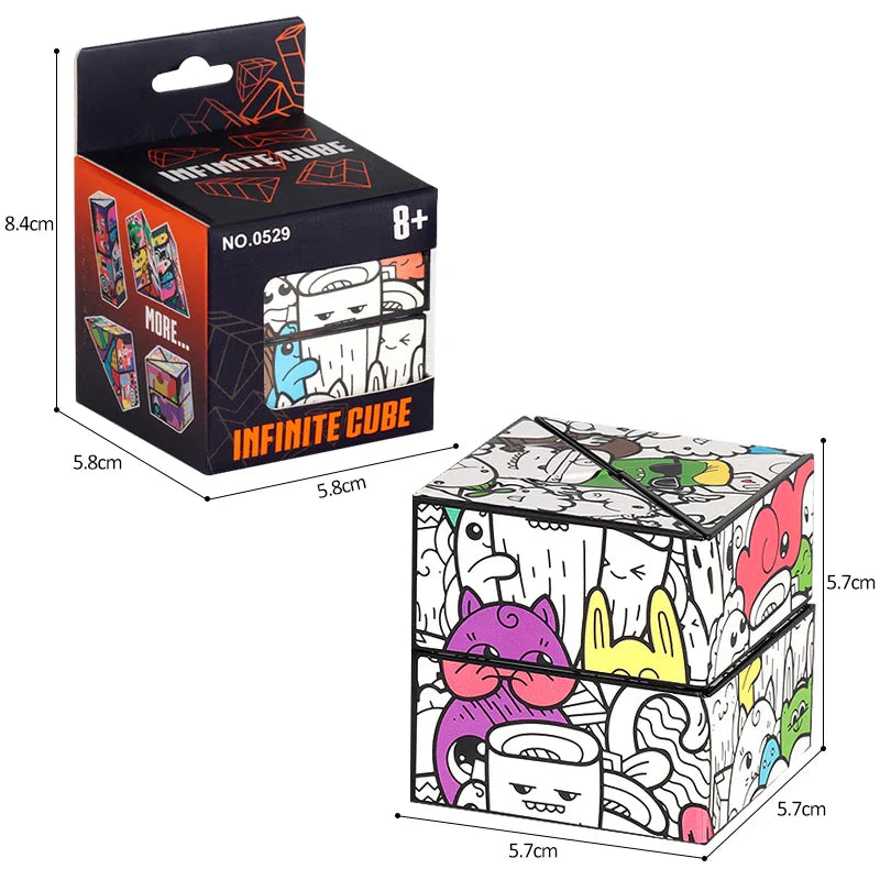 HKM-756499 Infinity Shape Shifting Magic Cube Puzzle Toy for All Ages