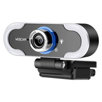 HKM-756499 USB Camera with LED Supplement Light and Omnidirectional Microphone for Online Classes and Live Streaming