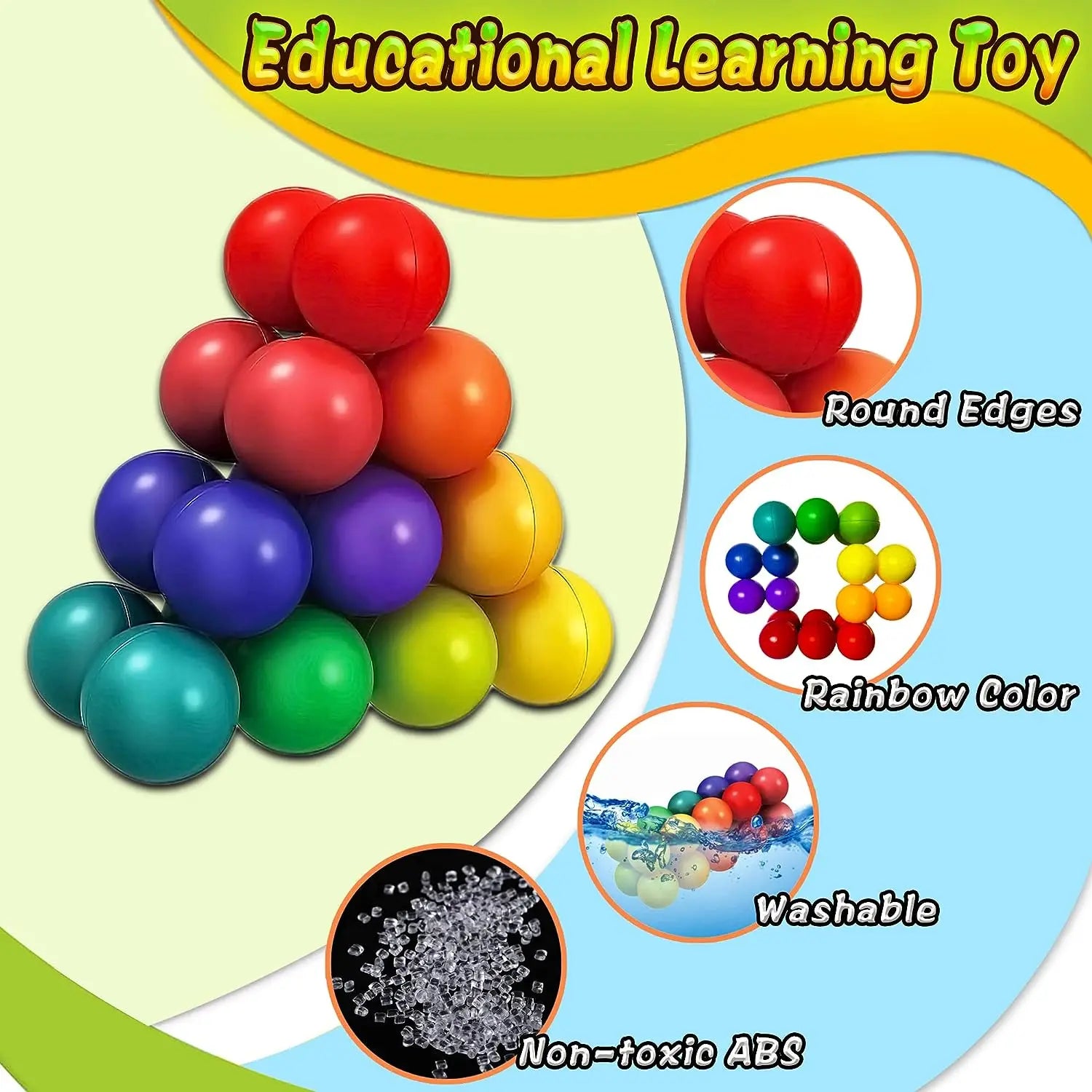 HKM-756563 Colorful Educational Fidget Stress Ball Puzzle Toy for Ages 5 and Up
