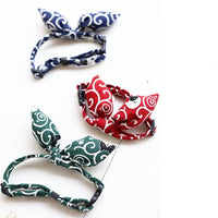 HKM-756627 Handmade Cloth Bow Tie for Cats and Dogs - Multiple Sizes Available