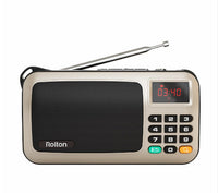 HKM-756627 Portable Mini FM Radio Speaker Music Player with LED Display and Built-In Battery
