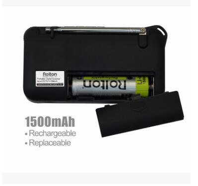 HKM-756627 Portable Mini FM Radio Speaker Music Player with LED Display and Built-In Battery