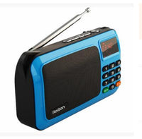 HKM-756627 Portable Mini FM Radio Speaker Music Player with LED Display and Built-In Battery
