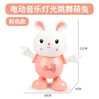 HKM-756755 Dancing Cartoon Tiger Rabbit Toy with Lights and Music for Interactive Learning
